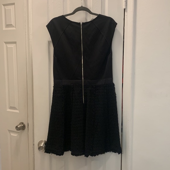Rebecca Taylor Black Tweed A-Line Dress - Picture 7 of 10